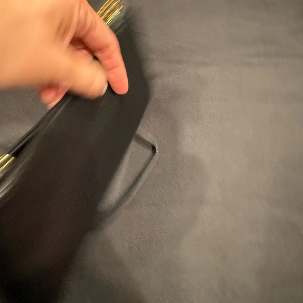 The FIND Black Leather Shoulder Bag NWOT